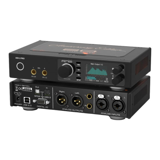 rme ADI-2 Pro Bedienungsanleitung
