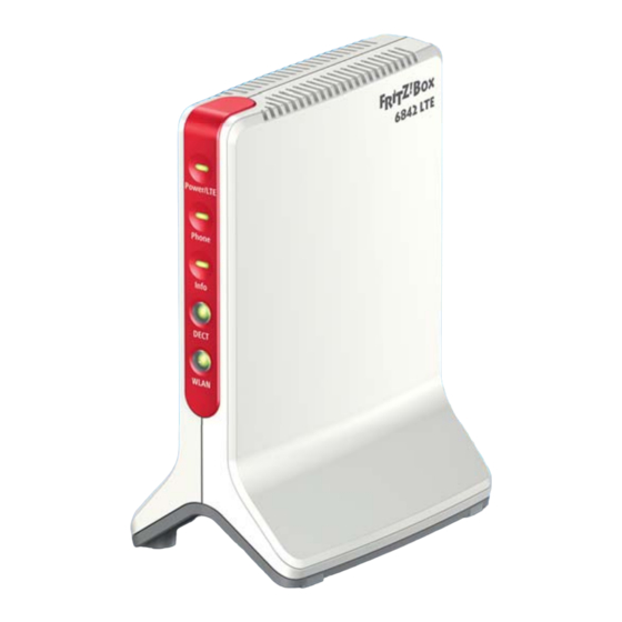 Fritz!Box 6842 LTE Kurzanleitung
