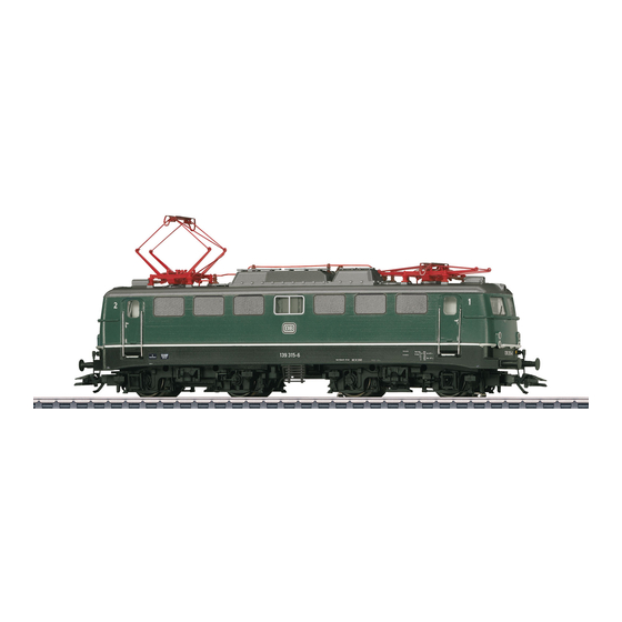Märklin BR E 10/110 Bedienungsanleitung