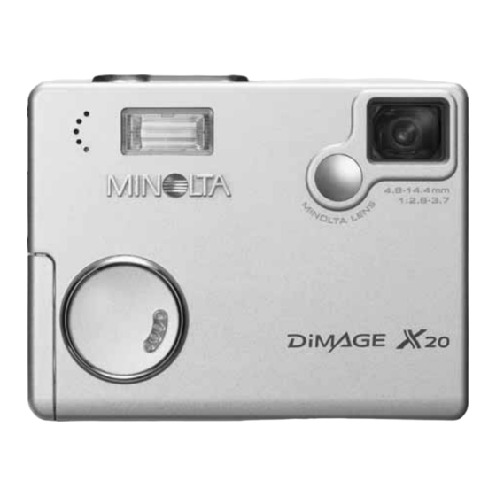 Minolta DIMAGE X20 Bedienungsanleitung