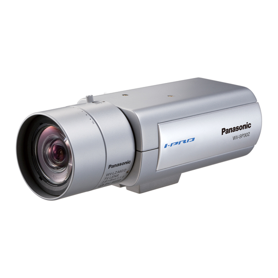 Panasonic WV-SP306 Installationshandbuch