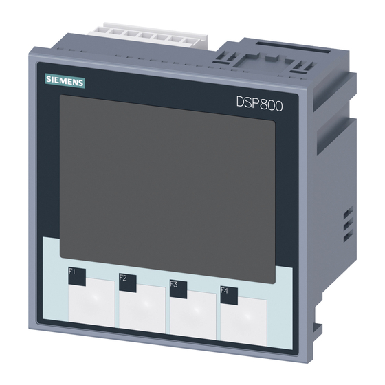 Siemens DSP800 Betriebsanleitung