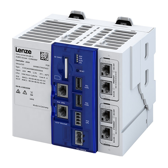 Lenze c520 Handbücher