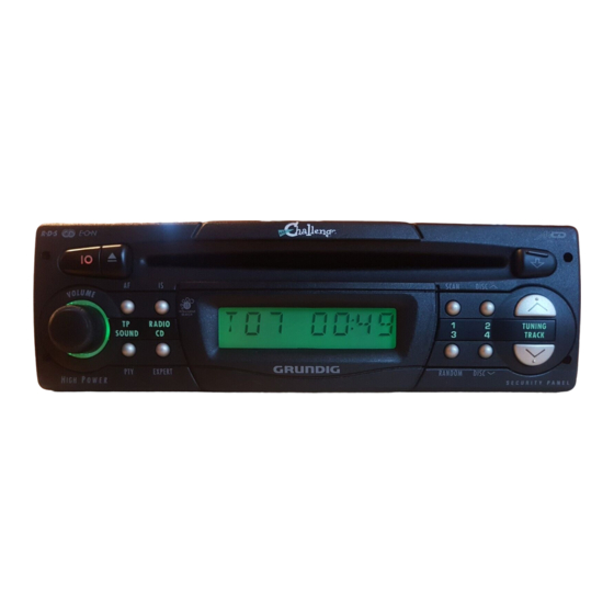 Grundig CHALLENGE 600 CD Service Anleitung