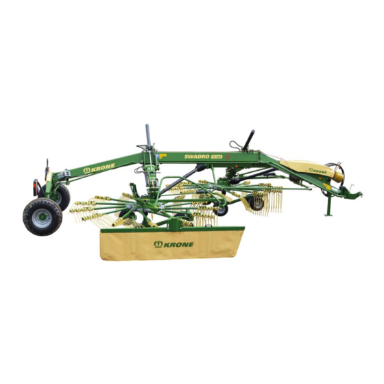 Krone Swadro TS 620 Originalbetriebsanleitung