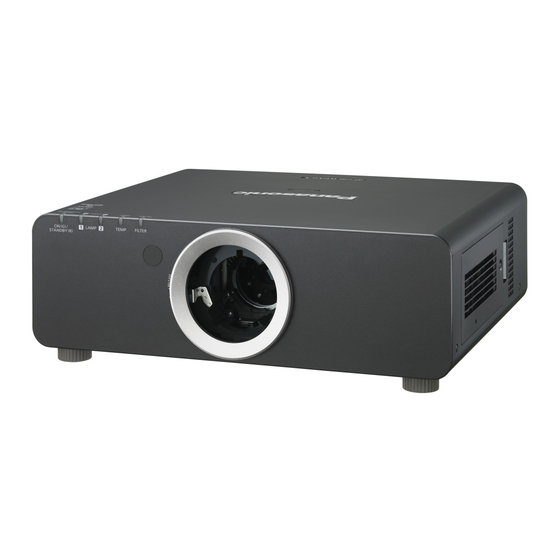 Panasonic PT-DZ770E Bedienungsanleitung