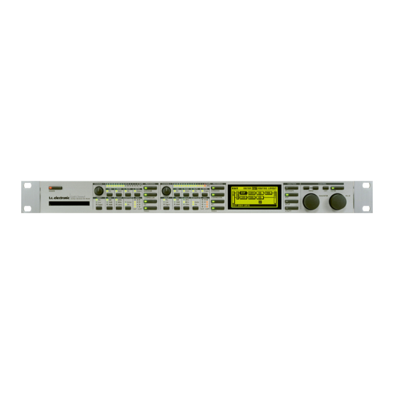 TC Electronic Gold Channel Bedienungsanleitung