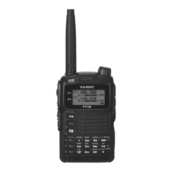 Yaesu FT1DE Handbücher