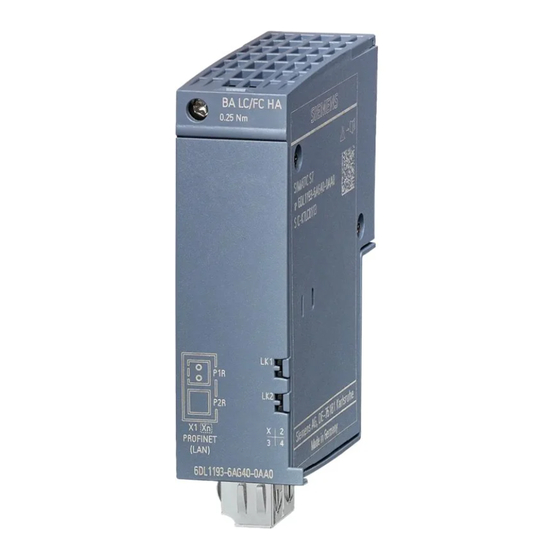 Siemens SIMATIC ET 200SP HA Gerätehandbuch