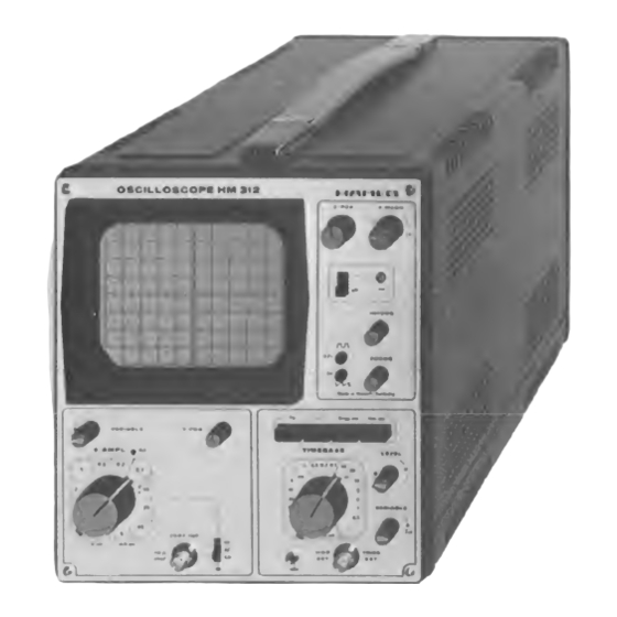 Hameg HM312 Bedienungsanleitung