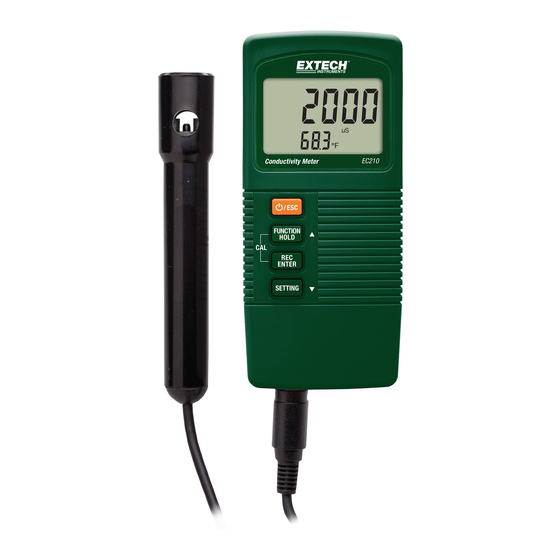 Extech Instruments EC210 Bedienungsanleitung