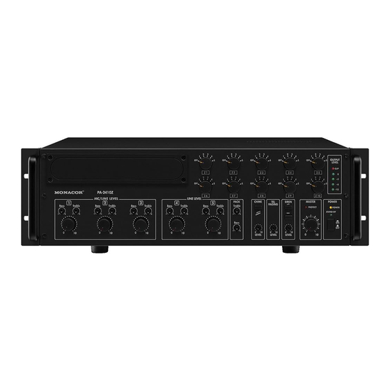 Monacor PA-2400RC Bedienungsanleitung