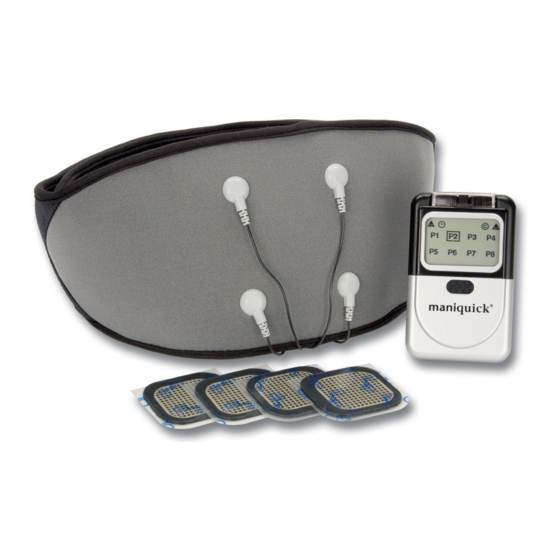maniquick THERAPYQUICK Bedienungsanleitung