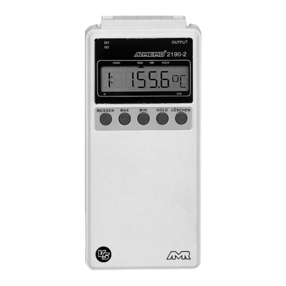Ahlborn ALMEMO 2190-2 V5 Handbücher