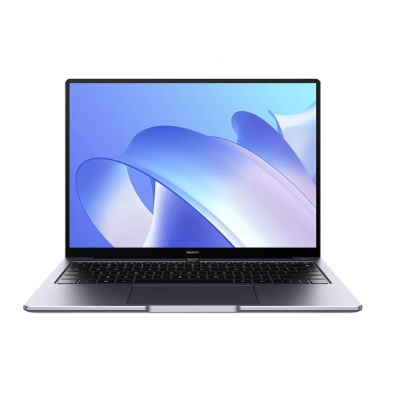 Huawei MateBook 14 Schnellstartanleitung