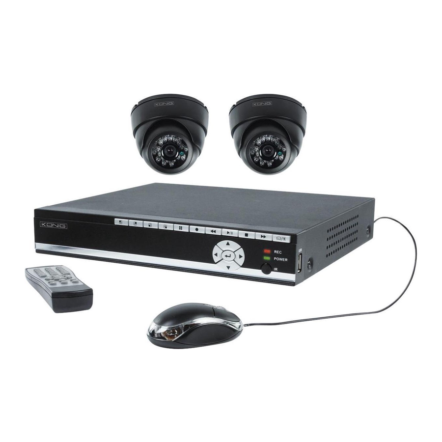 Konig Electronic SEC-SETDVR20 Anleitung