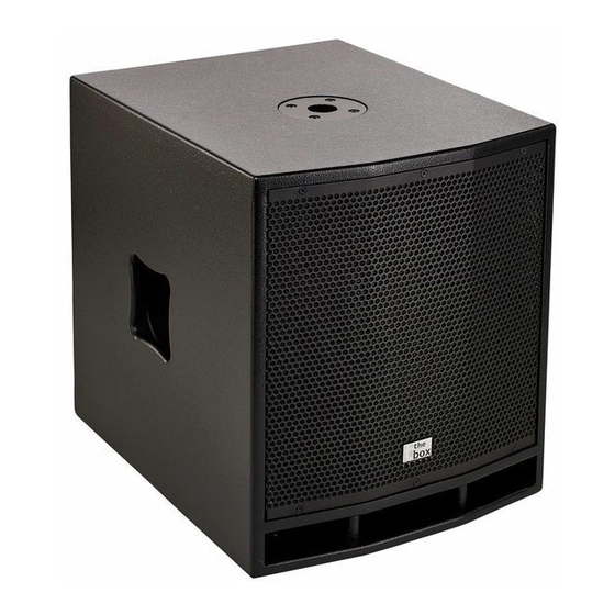 thomann The box CL 112 SUB MKII Bedienungsanleitung