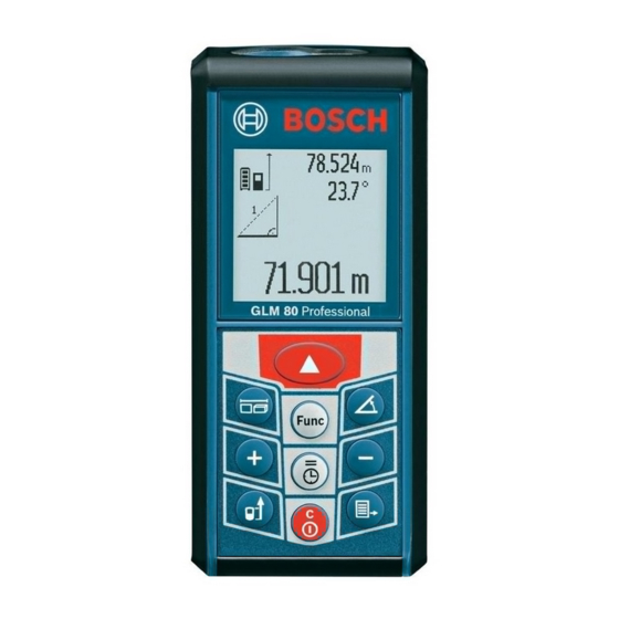 Bosch GLM Professional 80+R60 Originalbetriebsanleitung