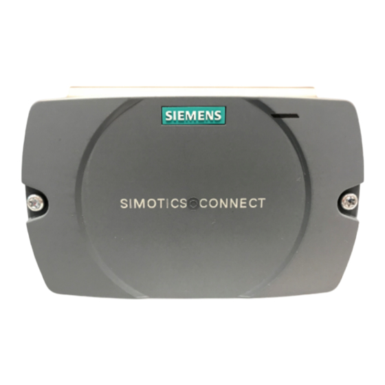Siemens SIMOTICS CONNECT 400 Betriebsanleitung