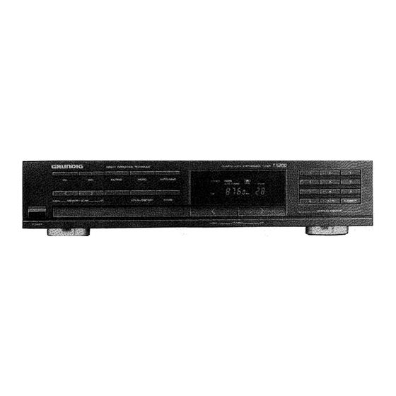 Grundig T 5200 Serviceanleitung