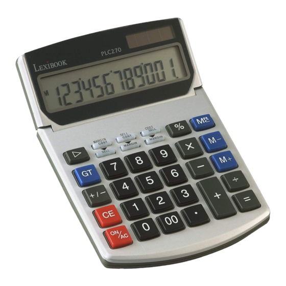 LEXIBOOK PLC270 Handbücher