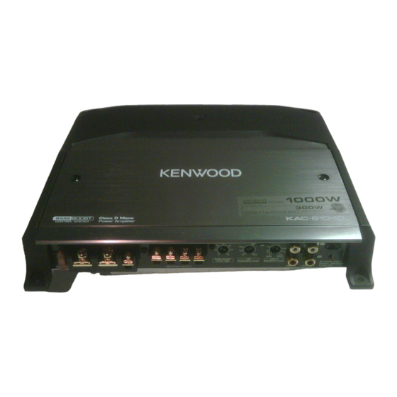 Kenwood KAC-8104D Bedienungsanleitung