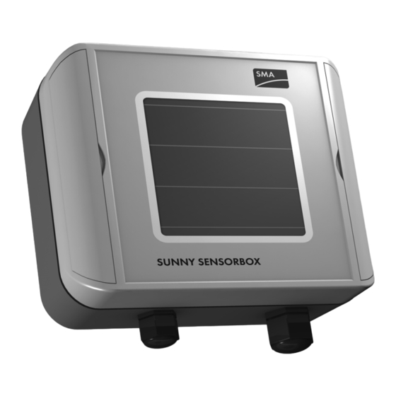 SMA SUNNY SENSORBOX Schnellstartanleitung