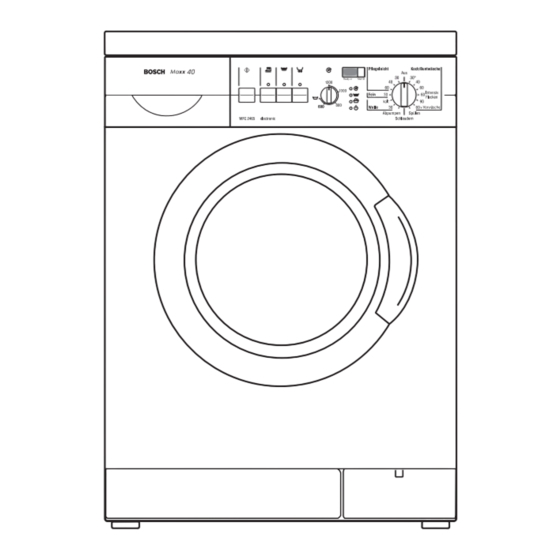 Bosch wfc 2465 Maxx 4 Gebrauchsanleitung