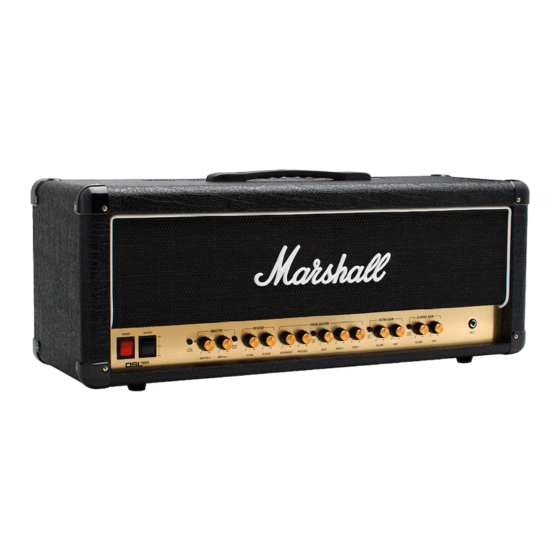 Marshall DSL100HR Bedienungsanleitung