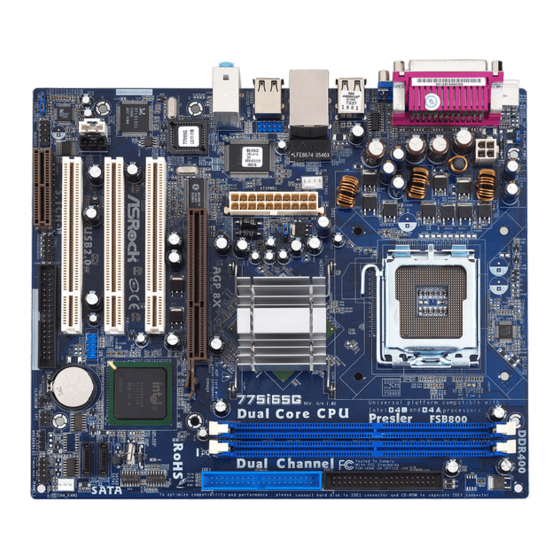 ASROCK 775i65G Schnellinstallationsanleitung