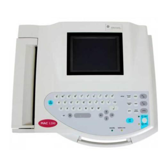 GE Marquette MAC series Gebrauchsanweisung