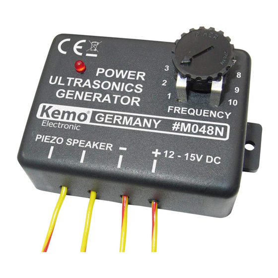 Kemo Electronic M048N Aufbauanweisung