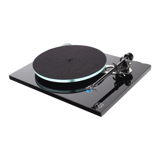 Rega Planar three Kurzanleitung