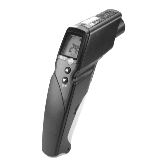 testo 830-T1 Bedienungsanleitung