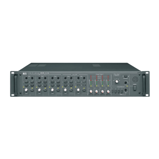 RCS MXA-4060 A Bedienungsanleitung
