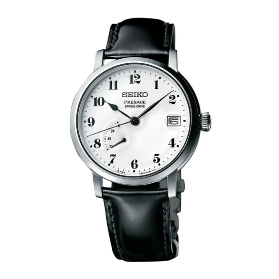 Seiko Spring Drive 5R65 Anleitung
