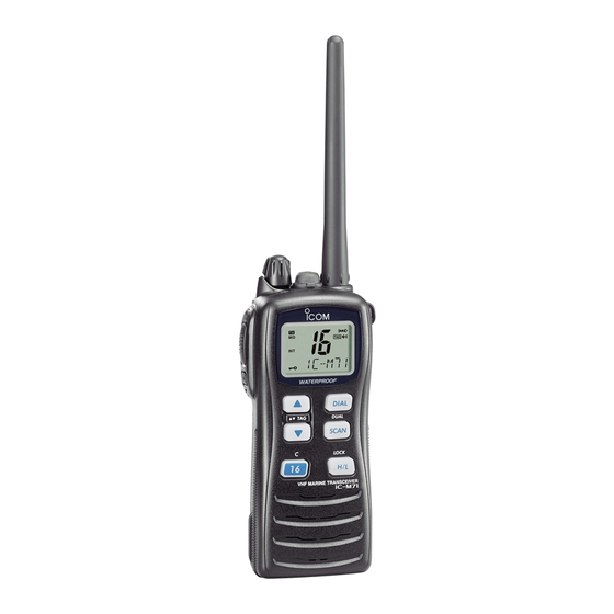Icom IC-M71 Bedienungsanleitung