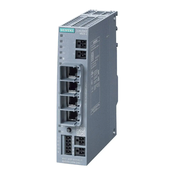 Siemens SIMATIC NET SCALANCE M826-2 Betriebsanleitung