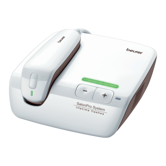 Beurer IPL 10000 Kurzanleitung