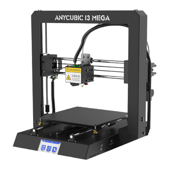ANYcUBIC i3 MEGA Handbuch