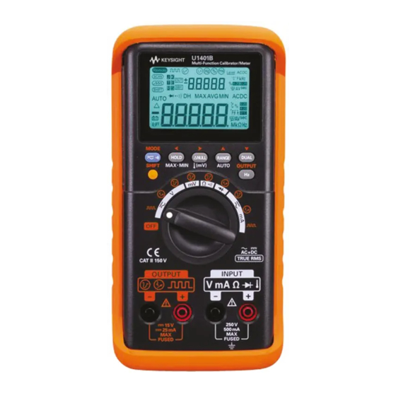 Keysight U1401B Kurzanleitung