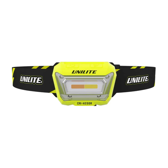UNILITE CRI-H200R Anleitung