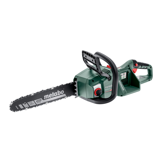 Metabo MS 36-18 LTX BL 40 Originalbetriebsanleitung