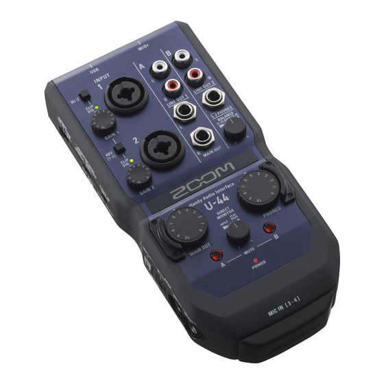 Zoom U-44 Bedienungsanleitung