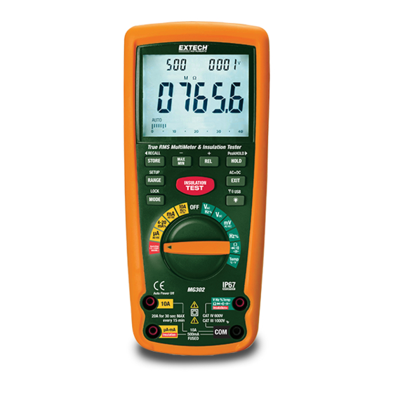 Extech Instruments MG302 Benutzerhandbuch