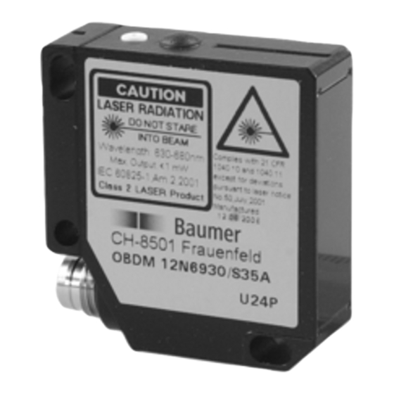 Baumer OBDM 12P6920/S35A Bedienungsanleitung