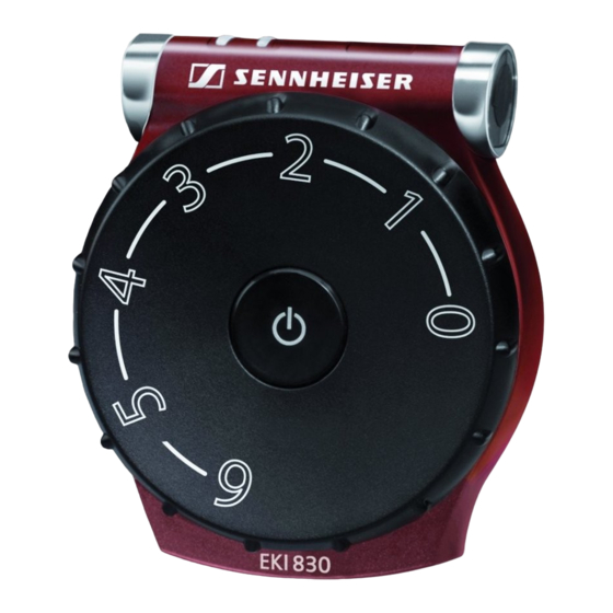 Sennheiser EKI 830 Handbücher