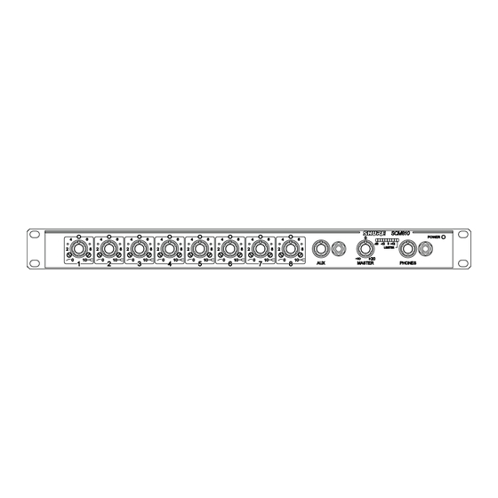 Shure SCM810E Bedienungsanleitung