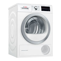 Bosch WTW854T0 Gebrauchs- Und Aufstellanleitung
