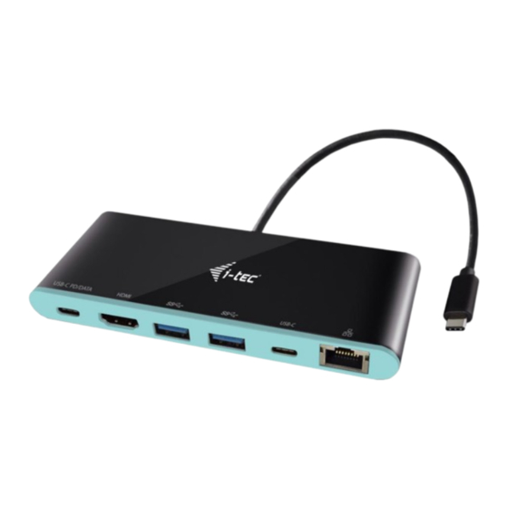 i-tec C31MINIDOCK4KPD Gebrauchsanweisung